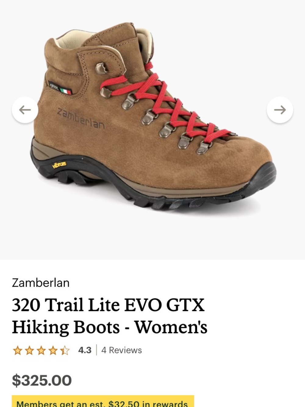 Zamberlan W9 Hiking Boots